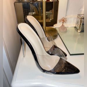 Shein Clear Pointed Heels